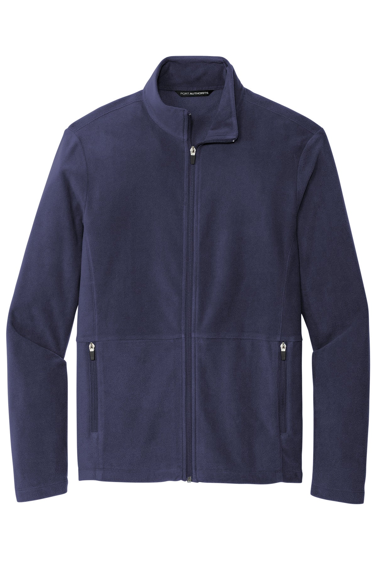 Front View of Navy Port Authority Accord Microfleece Jacket F151