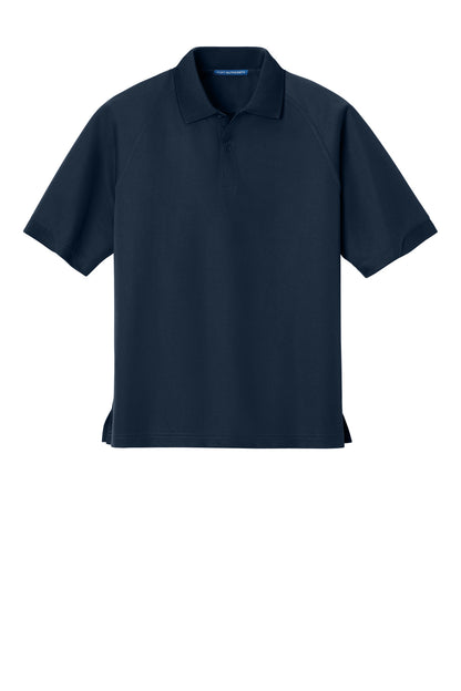 Front View of Navy Port Authority Dry Zone Ottoman Polo. K525