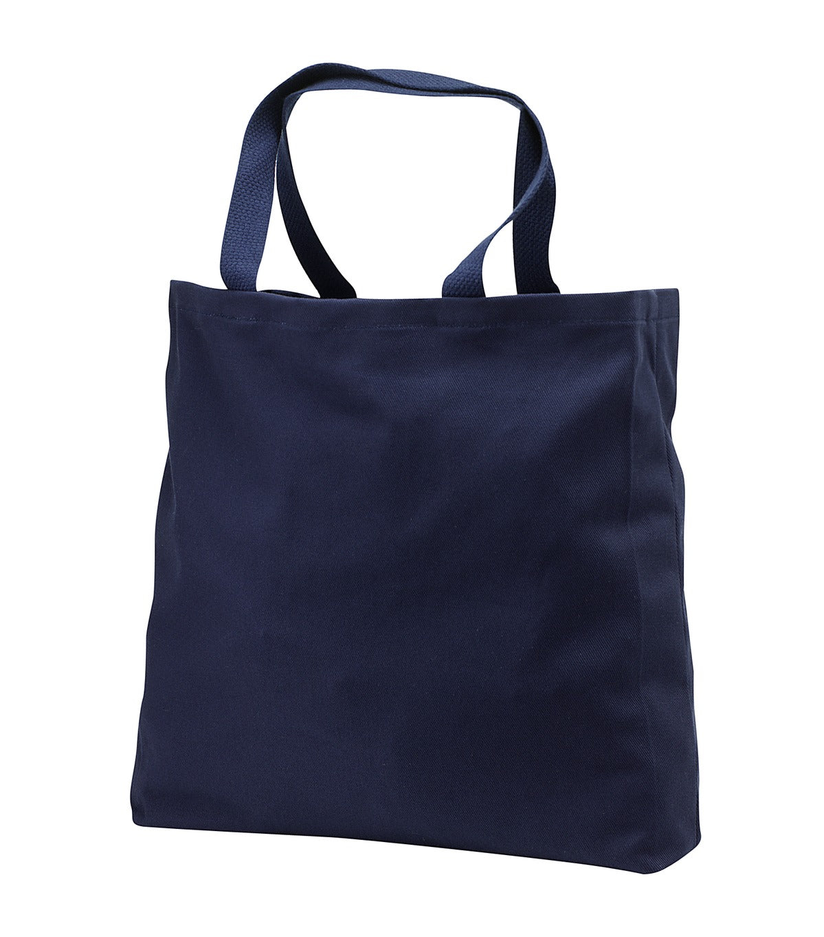 Front View of Navy Port Authority - Ideal Twill Convention Tote. B050