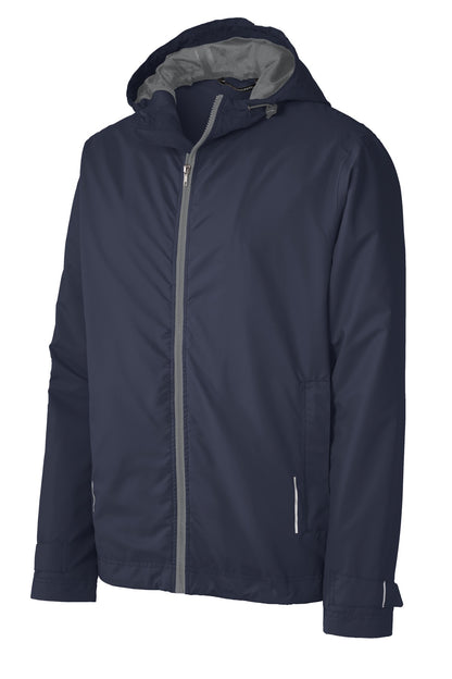 Front View of Navy Port Authority Northwest Slicker. J7710