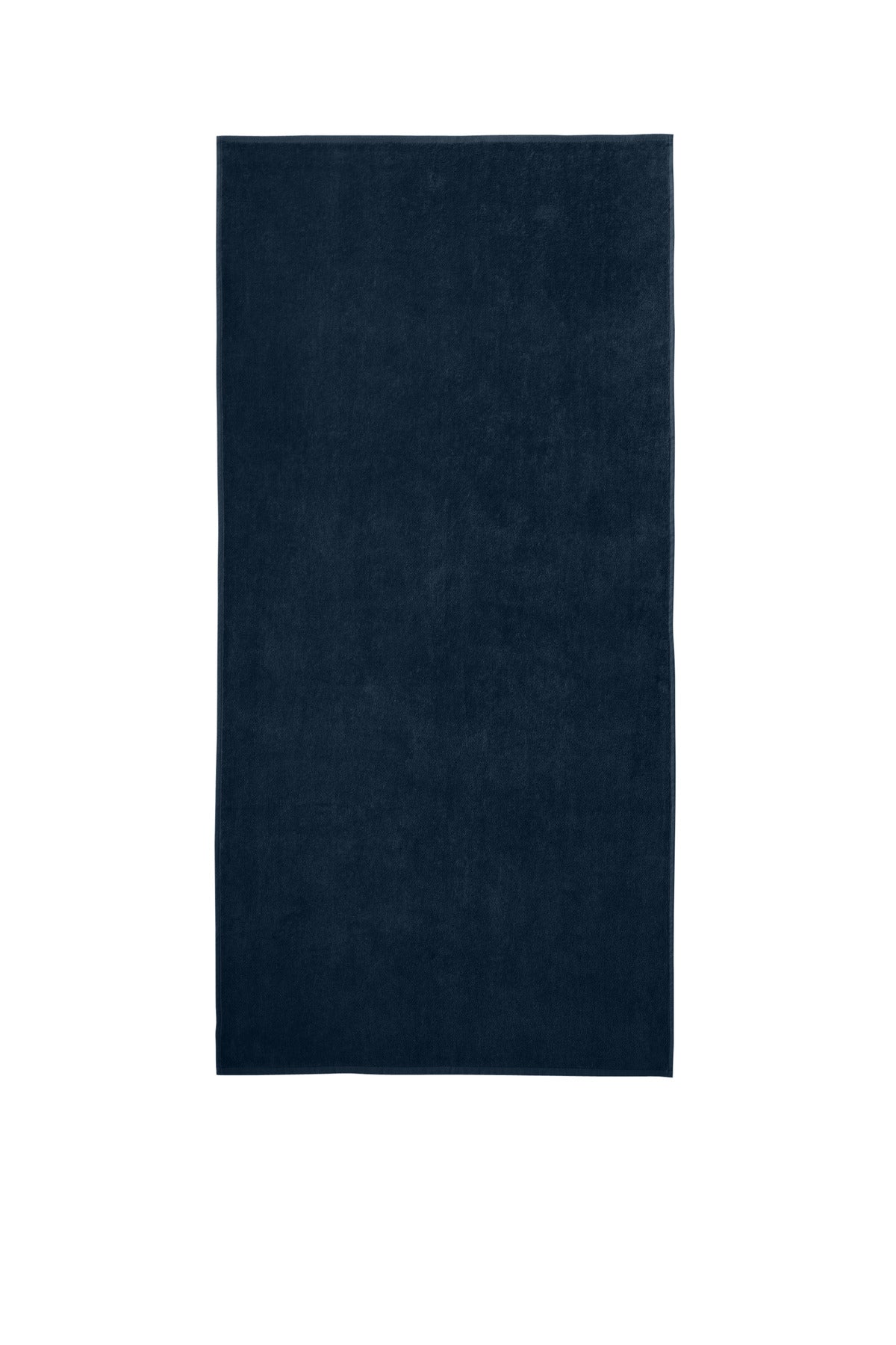 Front View of Navy Port Authority Value Beach Towel PT44