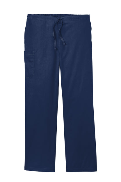 Front View of Navy Wink Unisex WorkFlex Cargo Pant WW3150