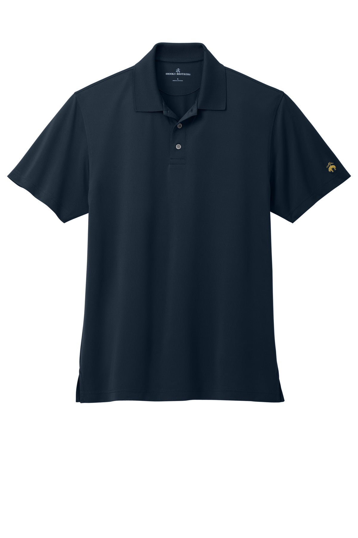 Front View of NavyBlazer Brooks Brothers Mesh Pique Performance Polo BB18220