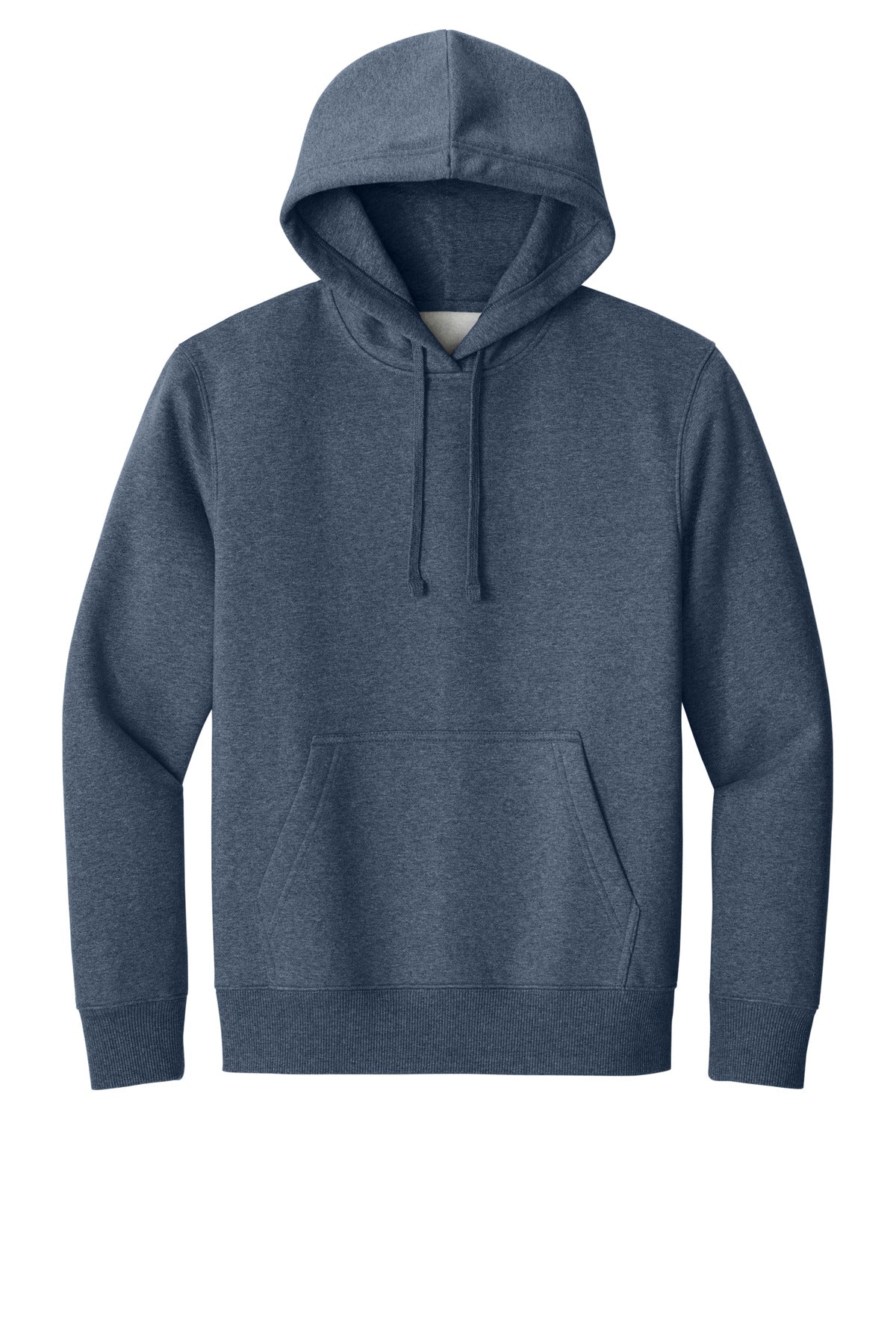 Front View of NavyHthr District V.I.T. Super Heavyweight Fleece Hoodie DT6600