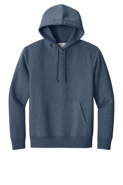Front View of NavyHthr District V.I.T. Super Heavyweight Fleece Hoodie DT6600