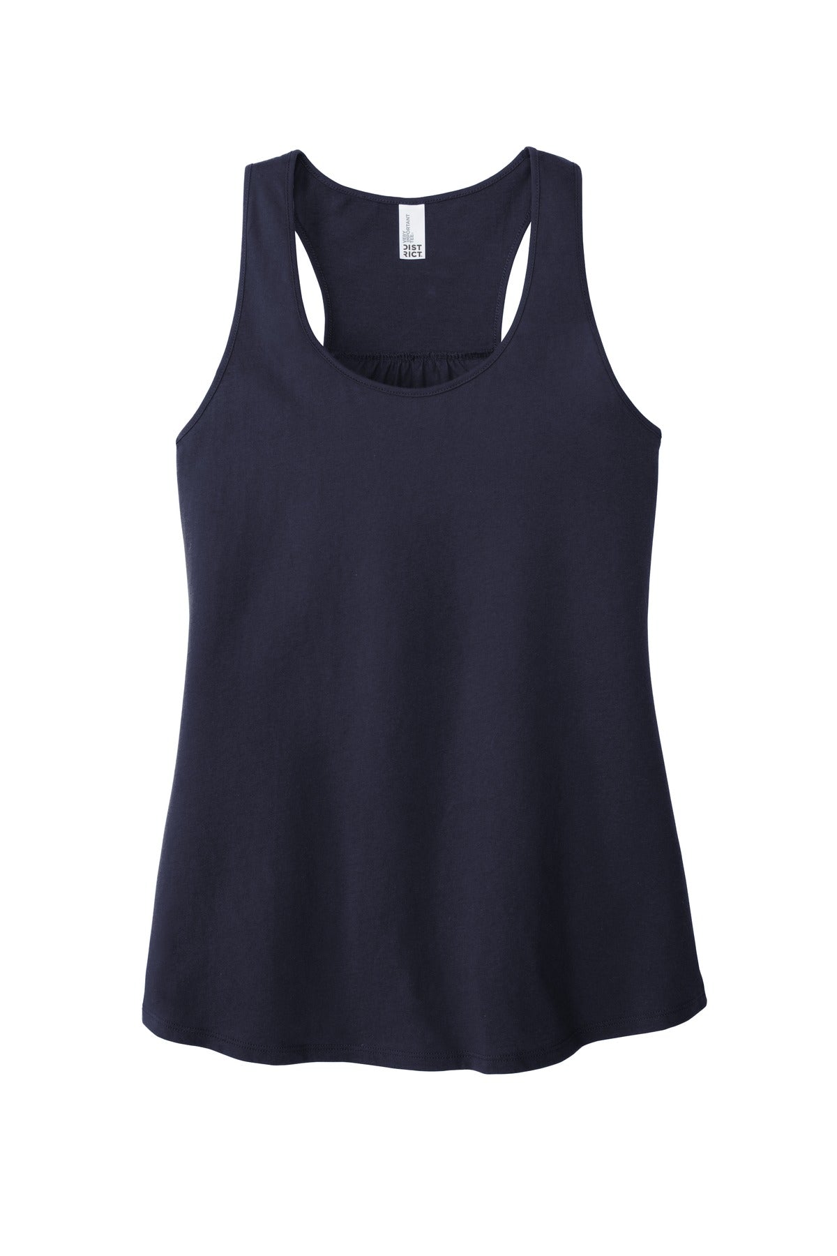 Front View of New Navy District Women's V.I.T. Racerback Tank DT6302