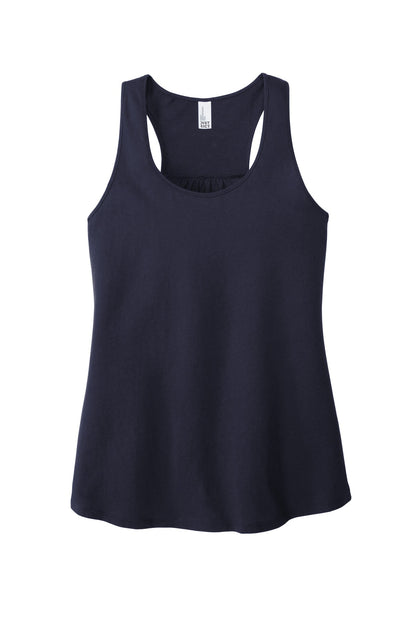 Front View of New Navy District Women's V.I.T. Racerback Tank DT6302