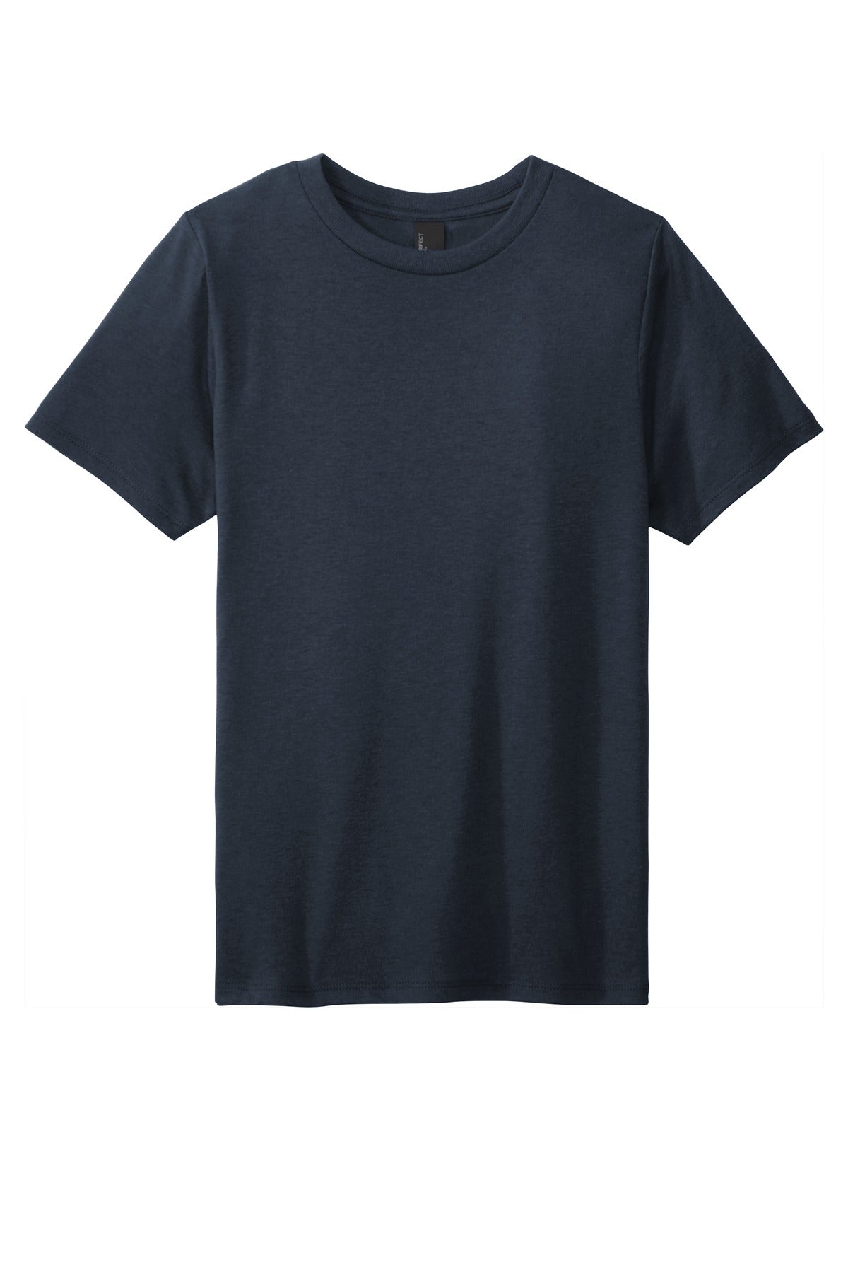 Front View of New Navy District Youth Perfect Tri Tee. DT130Y