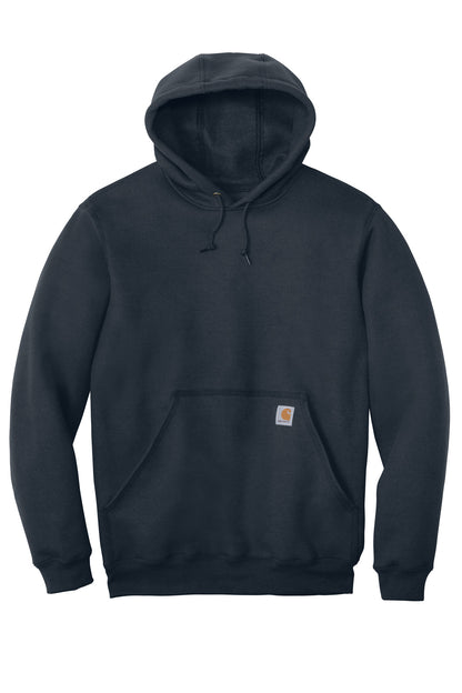 Front View of NewNavy Carhartt Tall Midweight Hooded Sweatshirt CTTK121