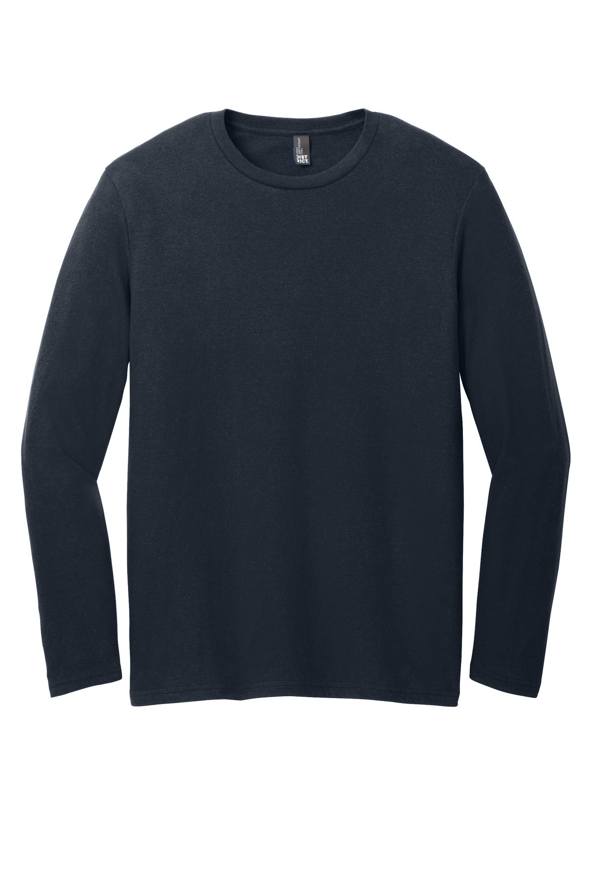 Front View of NewNavy District Very Important Tee Long Sleeve. DT6200