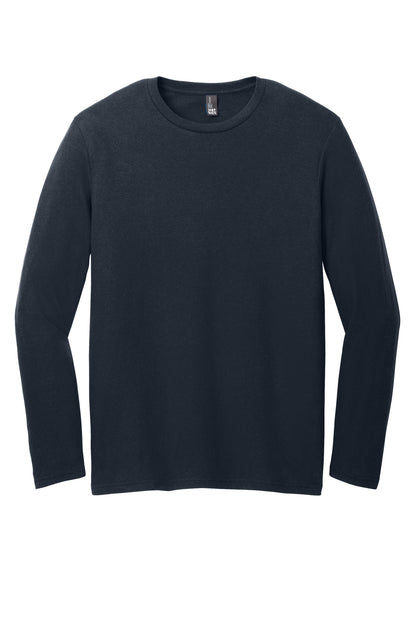 Front View of NewNavy District Very Important Tee Long Sleeve. DT6200