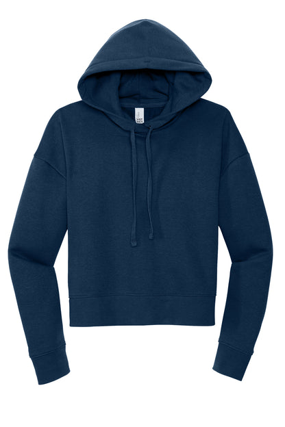 Front View of NewNavy District Women's V.I.T. Fleece Hoodie DT6101
