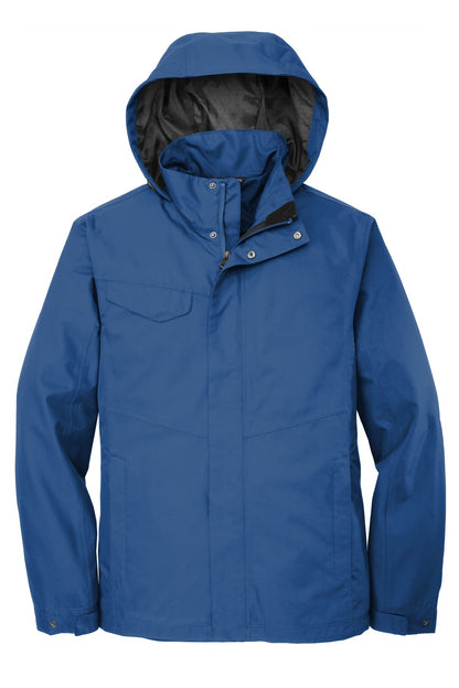 Front View of Night Sky Blue Port Authority Collective Outer Shell Jacket. J900