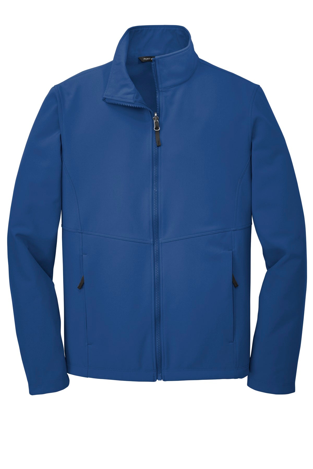 Front View of Night Sky Blue Port Authority Collective Soft Shell Jacket. J901