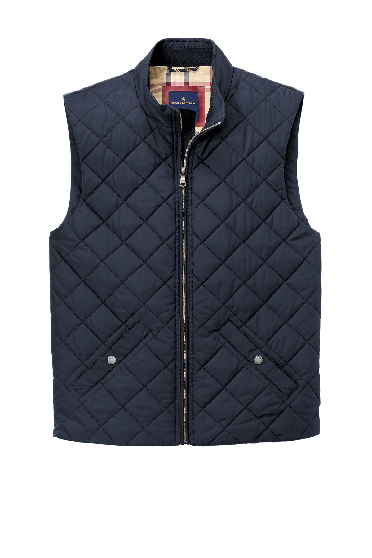 Front View of NightNavy Brooks Brothers Quilted Vest BB18602