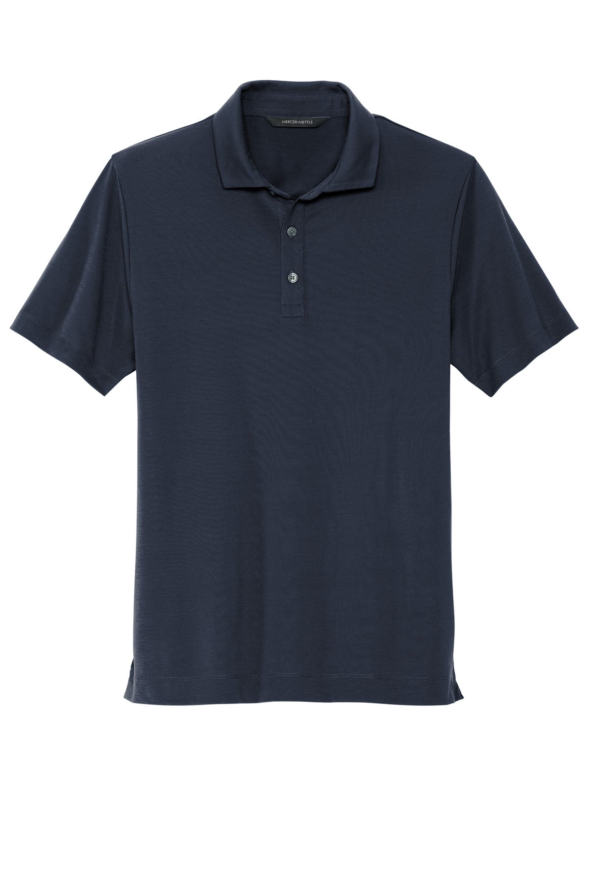 Front View of NightNavy Mercer+Mettle Stretch Jersey Polo MM1014