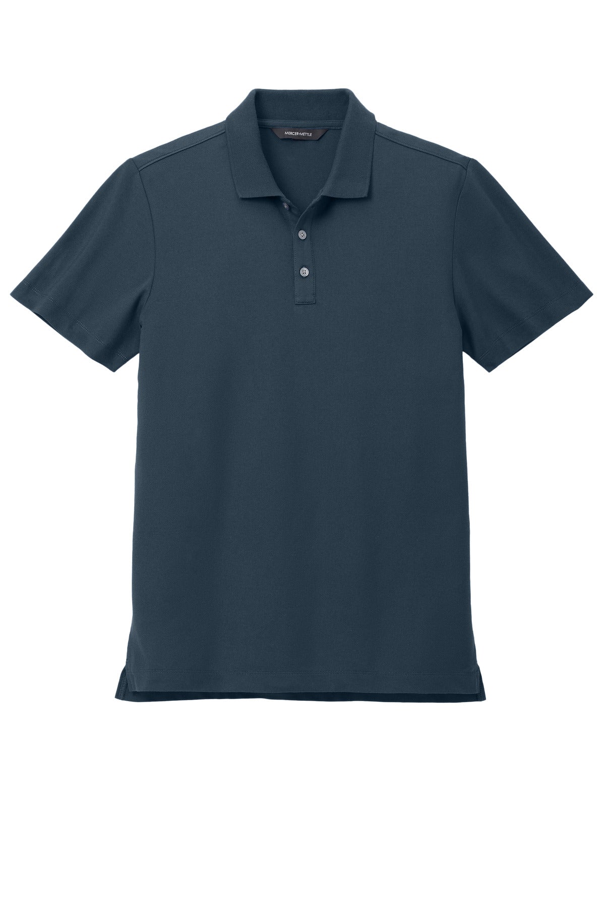 Front View of NightNavy Mercer+Mettle Stretch Pique Polo MM1004
