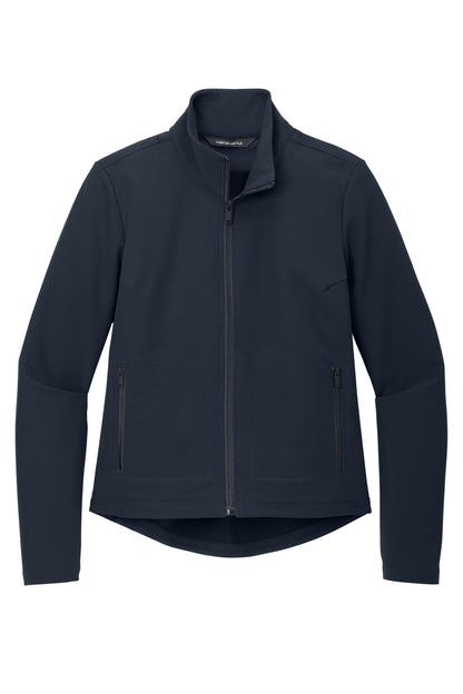 Front View of NightNavy Mercer+Mettle Women's Stretch Soft Shell Jacket MM7103
