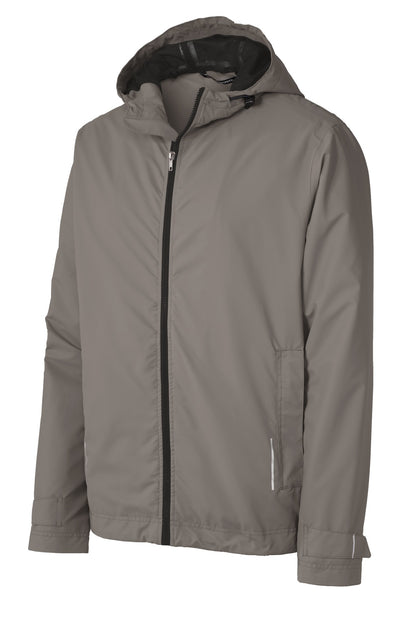 Front View of Northern Grey Port Authority Northwest Slicker. J7710