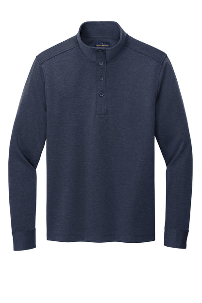 Front View of NvBlazerHt Brooks Brothers Mid-Layer Stretch 1/2-Button BB18202