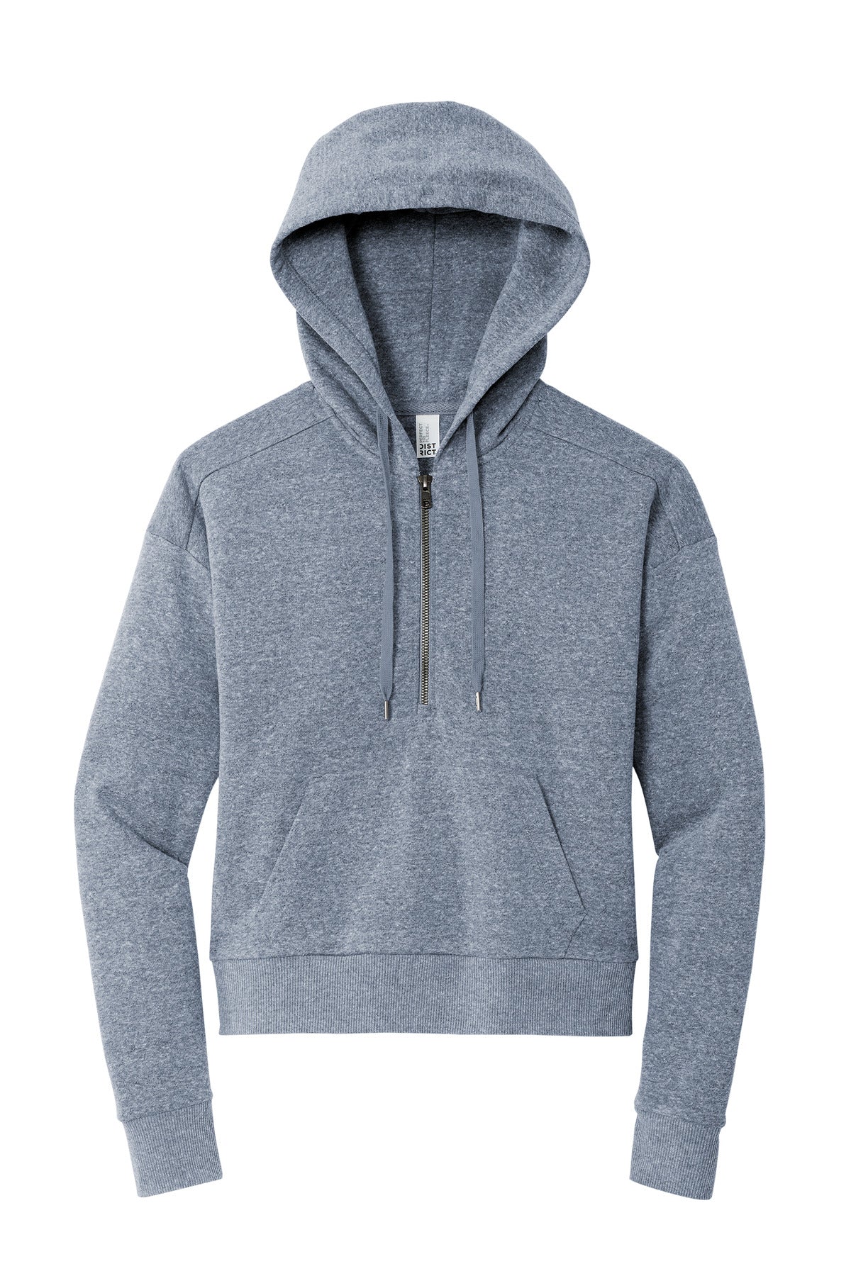Front View of NvyFrost District Women's Perfect Tri Fleece 1/2-Zip Pullover DT1311