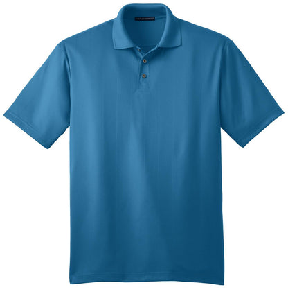 Front View of Ocean Blue Port Authority Performance Fine Jacquard Polo. K528