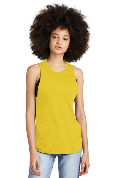 Front View of OchreYlwHr District Women's Perfect Tri Muscle Tank DT153