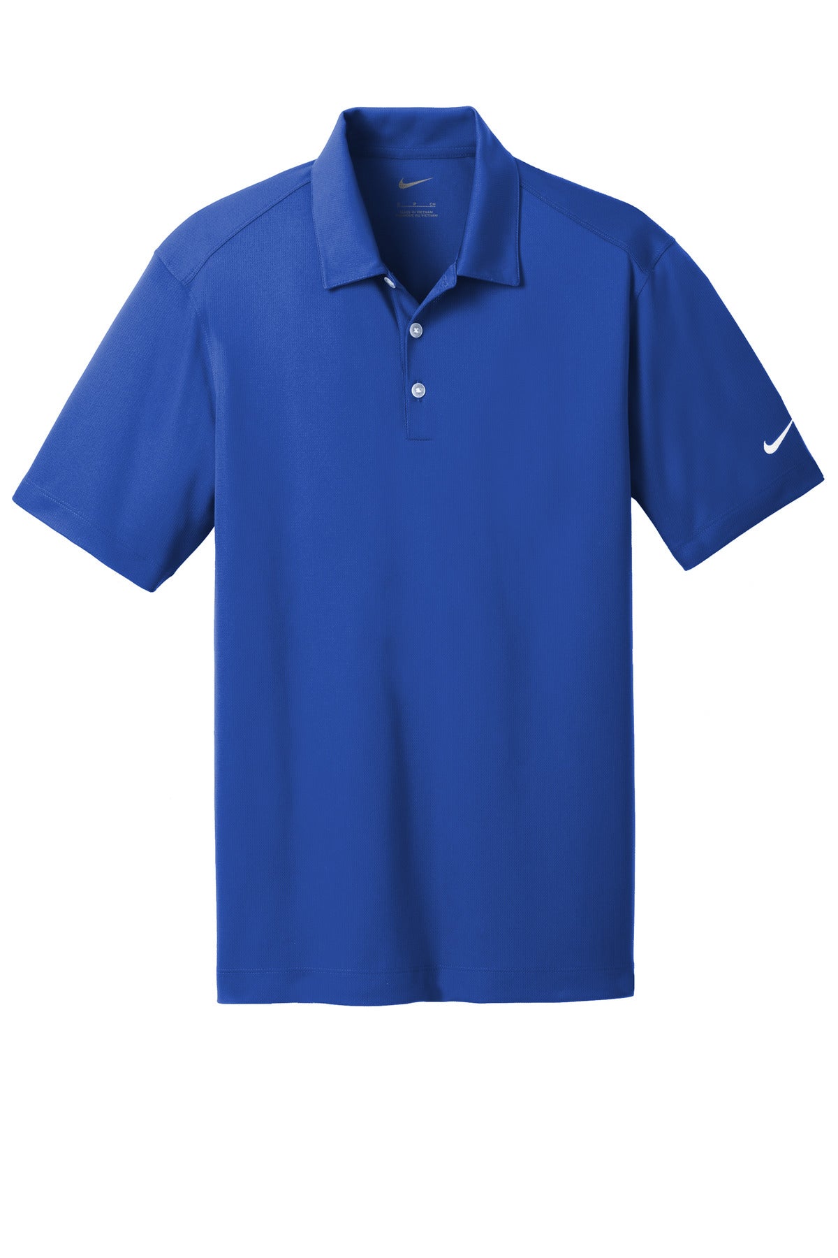 Front View of Old Royal Nike Dri-FIT Vertical Mesh Polo. 637167