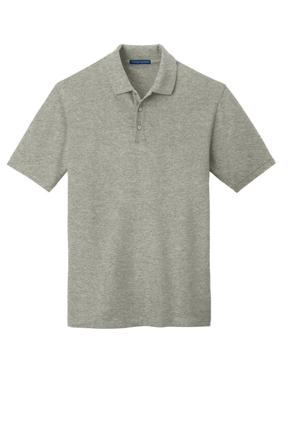 Front View of Oxford Heather Port Authority EZCotton Polo. K8000