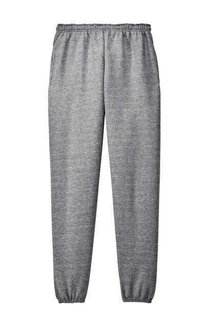 Front View of Oxford Jerzees Super Sweats NuBlend - Sweatpant with Pockets. 4850MP