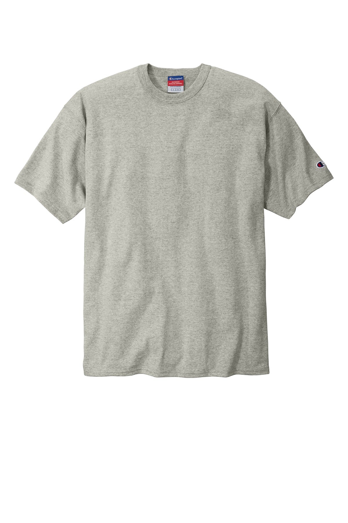 Front View of OxfordGrey Champion Heritage 7-Oz. Jersey Tee T105