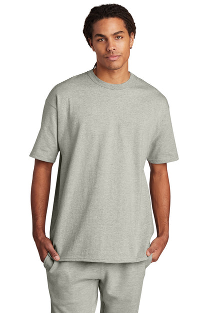 Front View of OxfordGrey Champion Heritage 7-Oz. Jersey Tee T105
