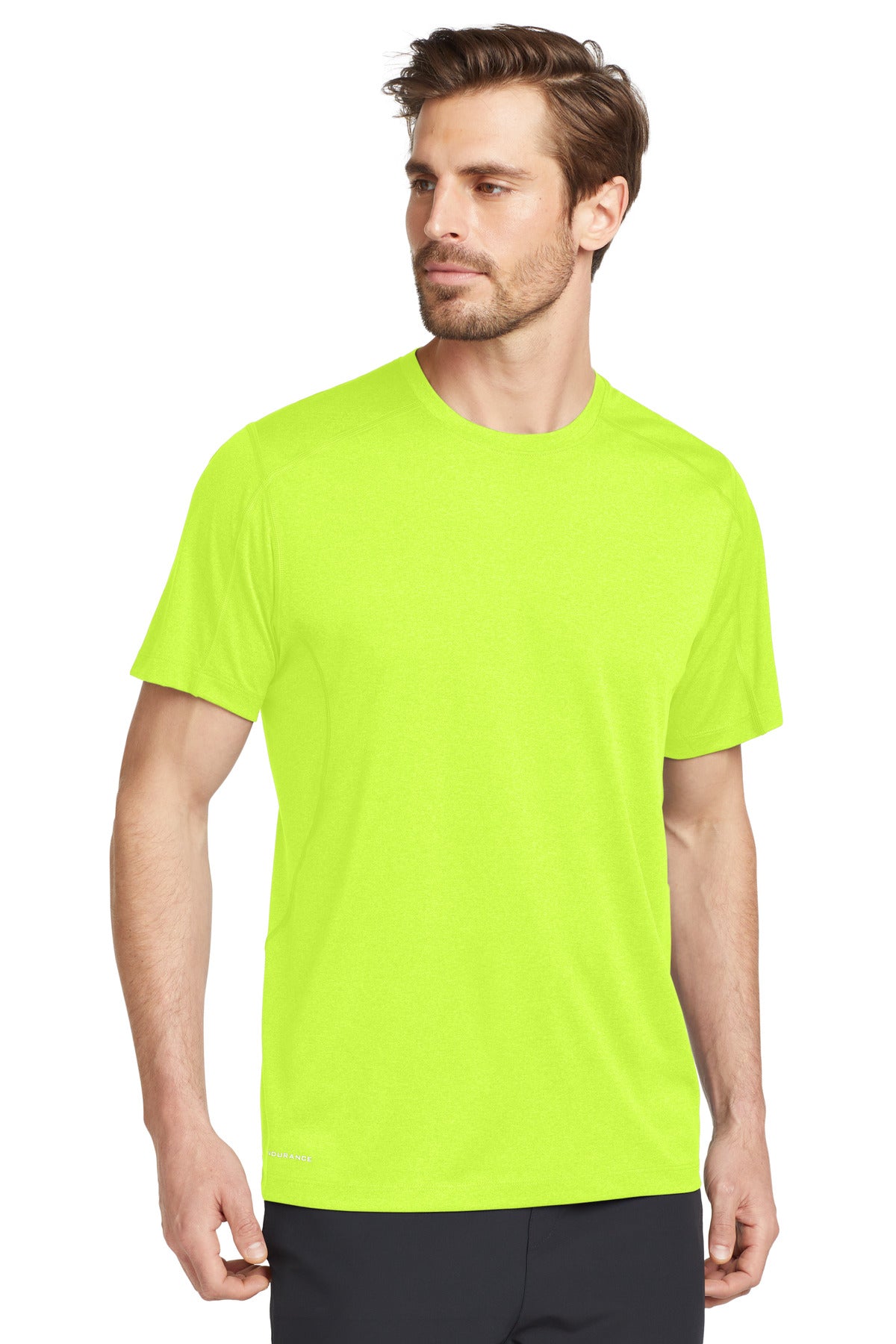 Front View of Pace Yellow OGIO Pulse Crew. OE320