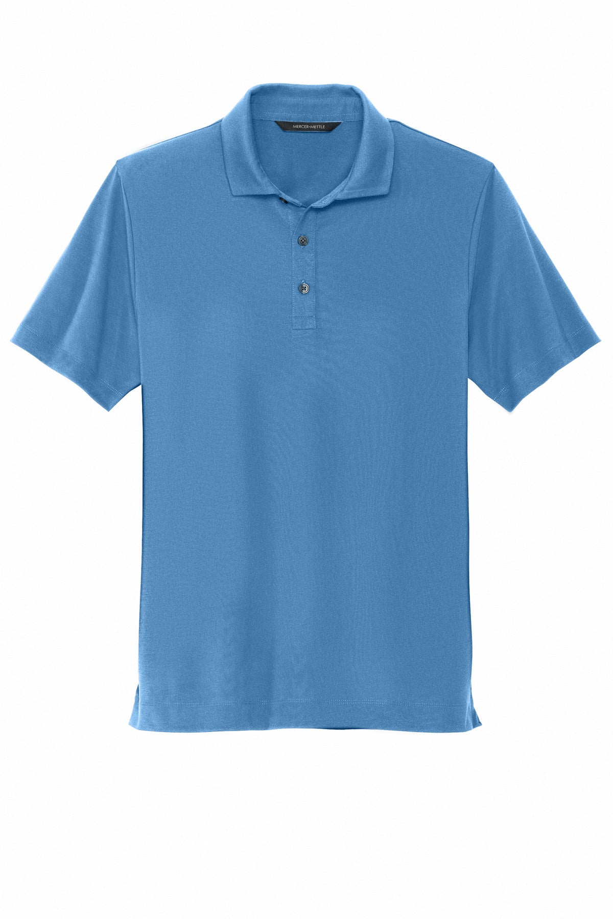 Front View of ParisianBl Mercer+Mettle Stretch Jersey Polo MM1014
