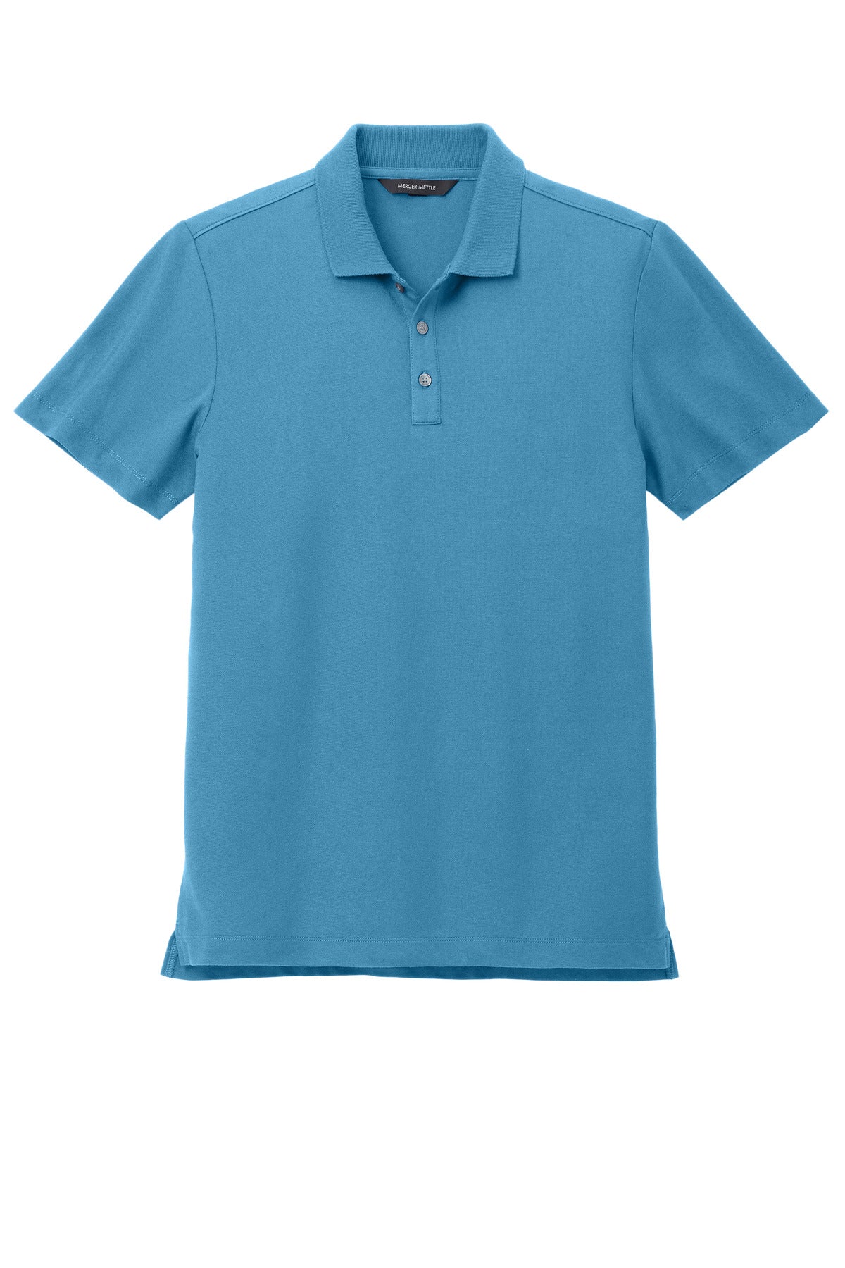Front View of ParisianBl Mercer+Mettle Stretch Pique Polo MM1004