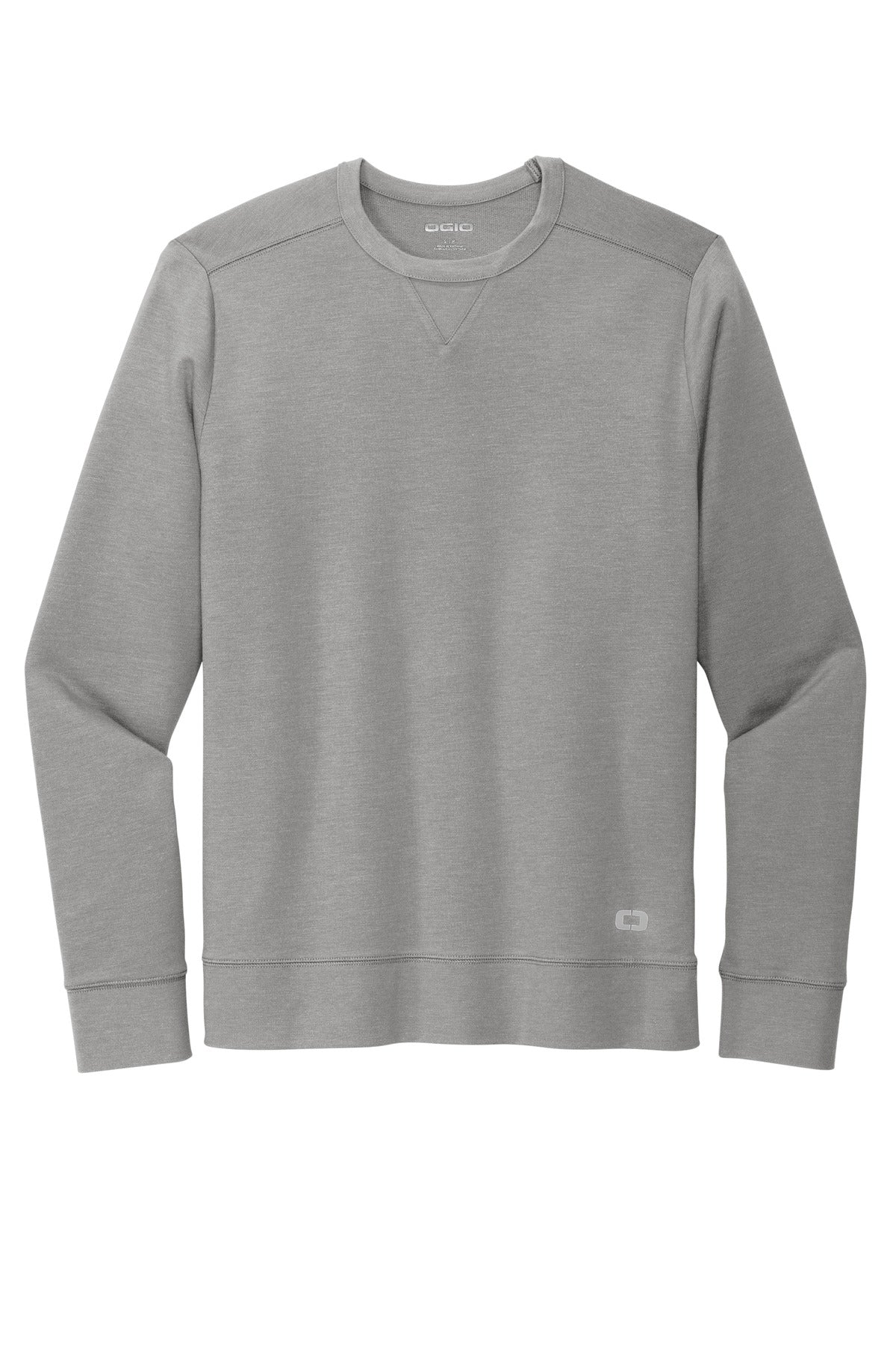 Front View of PetrolGHt OGIO Luuma Flex Long Sleeve Crew OG825