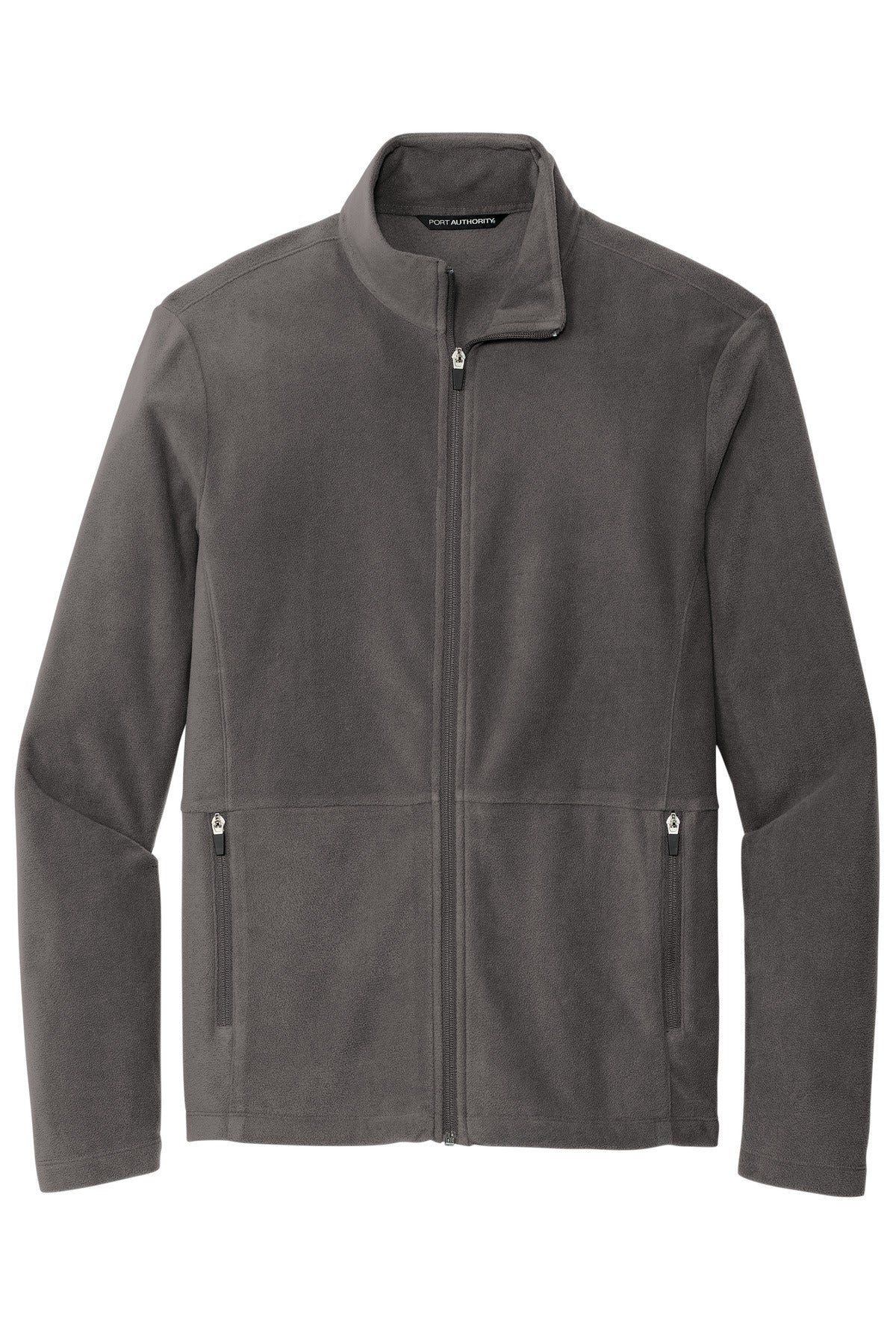 Front View of Pewter Port Authority Accord Microfleece Jacket F151