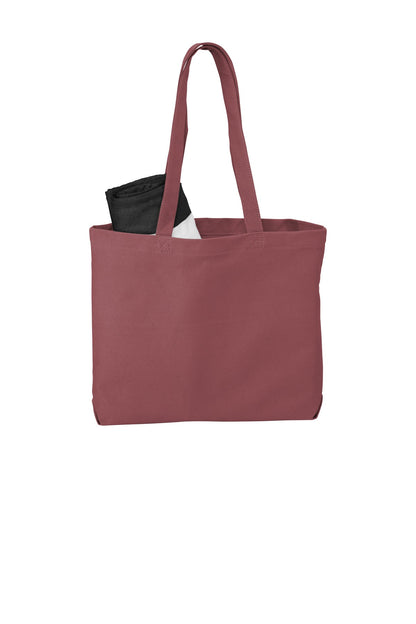 Front View of Pewter Port Authority Beach Wash Tote. BG421