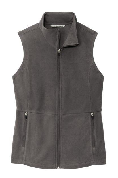 Front View of Pewter Port Authority Women's Accord Microfleece Vest L152