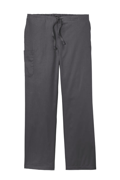 Front View of Pewter Wink Unisex WorkFlex Cargo Pant WW3150