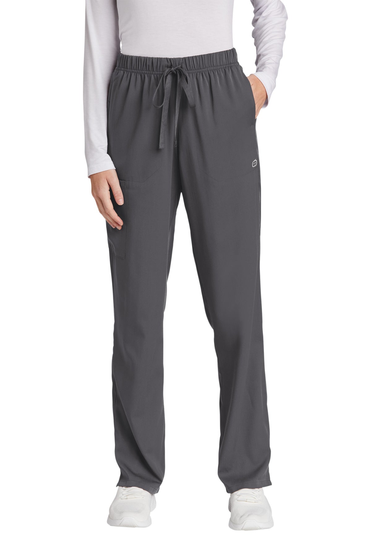 Front View of Pewter Wink Women's Premiere Flex Cargo Pant WW4158