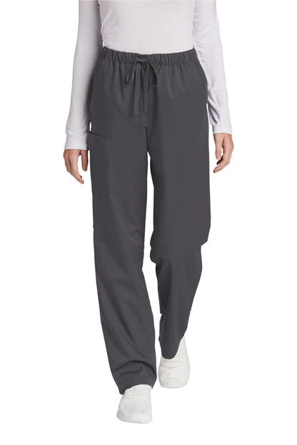 Front View of Pewter Wink Women's WorkFlex Cargo Pant WW4550