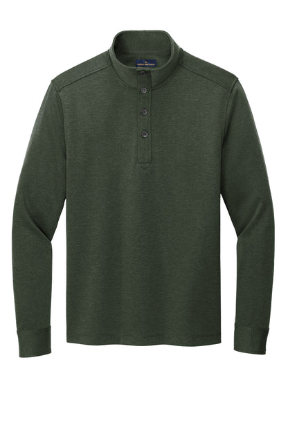 Front View of PineHthr Brooks Brothers Mid-Layer Stretch 1/2-Button BB18202