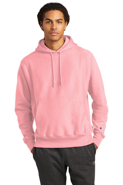 Front View of PinkCandy Champion Reverse Weave Hooded Sweatshirt S101