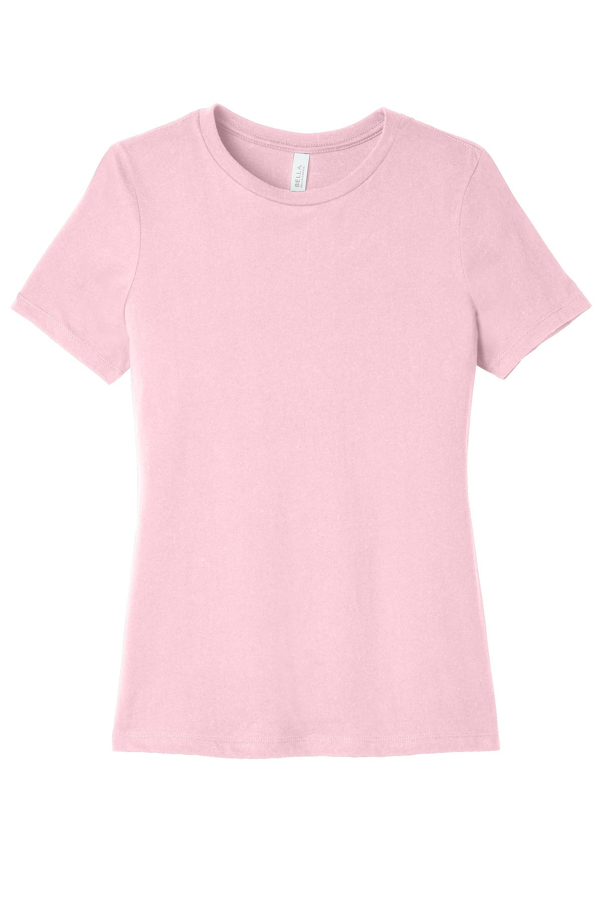 Front View of PinkTB BELLA+CANVAS Women's Relaxed Triblend Tee BC6413