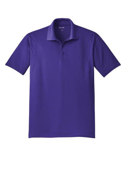 Front View of Purple Sport-Tek Tall Micropique Sport-Wick Polo. TST650