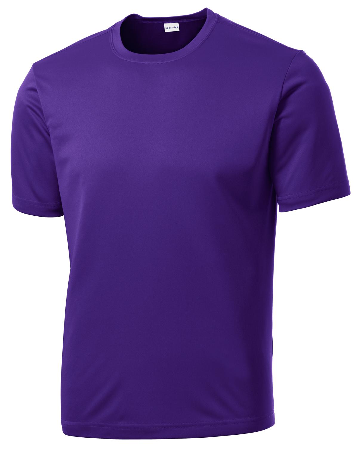 Front View of Purple Sport-Tek Tall PosiCharge Competitor Tee. TST350