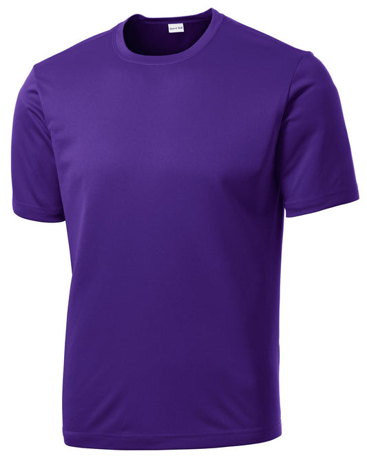 Front View of Purple Sport-Tek Tall PosiCharge Competitor Tee. TST350
