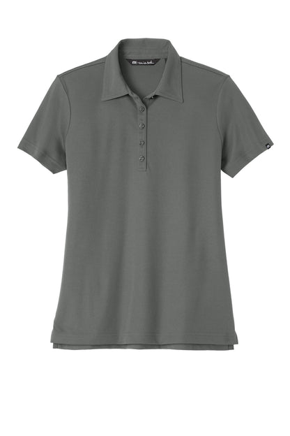 Front View of QuiShaGrey TravisMathew Women's Oceanside Solid Polo TM1WW001