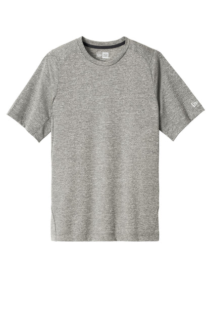 Front View of Rainstorm Grey New Era Series Performance Crew Tee. NEA200